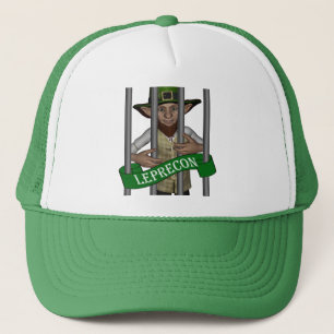 Gorra De Camionero Divertido y lindo leprechaun Día de San Patricio
