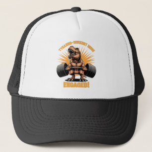 Gorra De Camionero Divertidos ejercicios de gimnasia para dinosaurios
