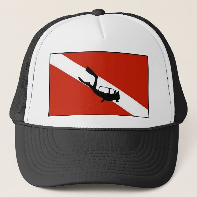 Gorra De Camionero Diverwown con el buceador (Anverso)