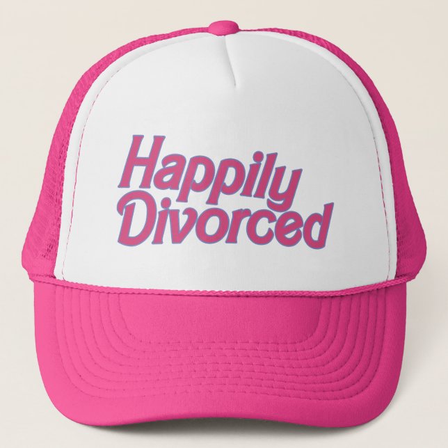 Gorra De Camionero Divorcio feliz (Anverso)