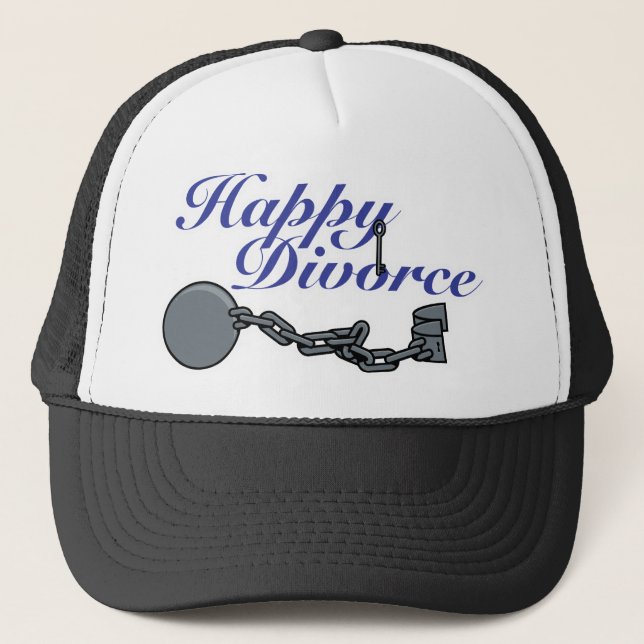 Gorra De Camionero Divorcio Feliz (Anverso)