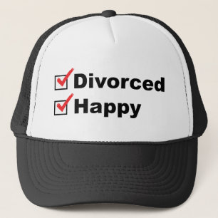 Gorra De Camionero Divorcio Y Feliz