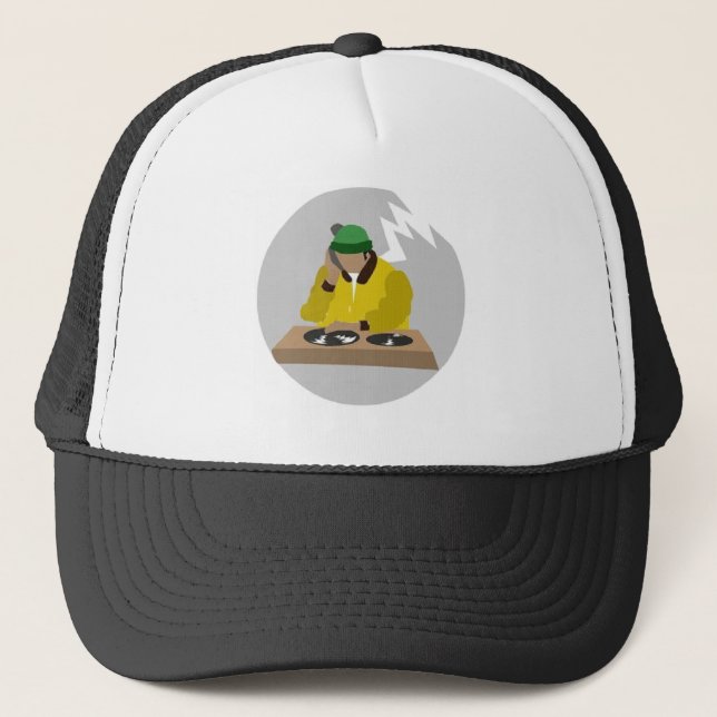 Gorra De Camionero DJ Cap Black (Anverso)