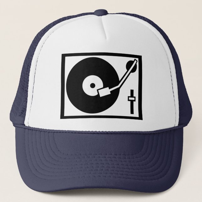 Gorra De Camionero DJ - Placa giratoria (Anverso)