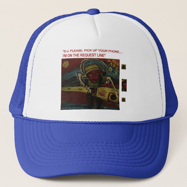 GORRA DE CAMIONERO DJ POR FAVOR (Anverso)