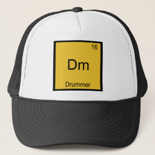 Gorra De Camionero Dm - Drummer Funny Chemistry Element Symbol Tee