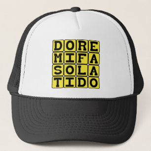 Gorra De Camionero Do Re Mi Fa So La Ti Do, Notas de la Escala Tonal