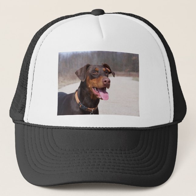 Gorra De Camionero Doberman (Anverso)