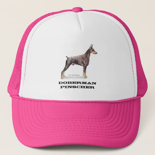 Gorra De Camionero Doberman Pinscher (Anverso)