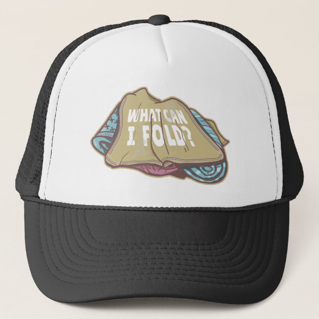 Gorra De Camionero Doblando ropa, día de lavado (Anverso)