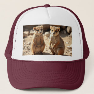 Gorra De Camionero "Doble cualidad: gemelos australianos de Quokka"