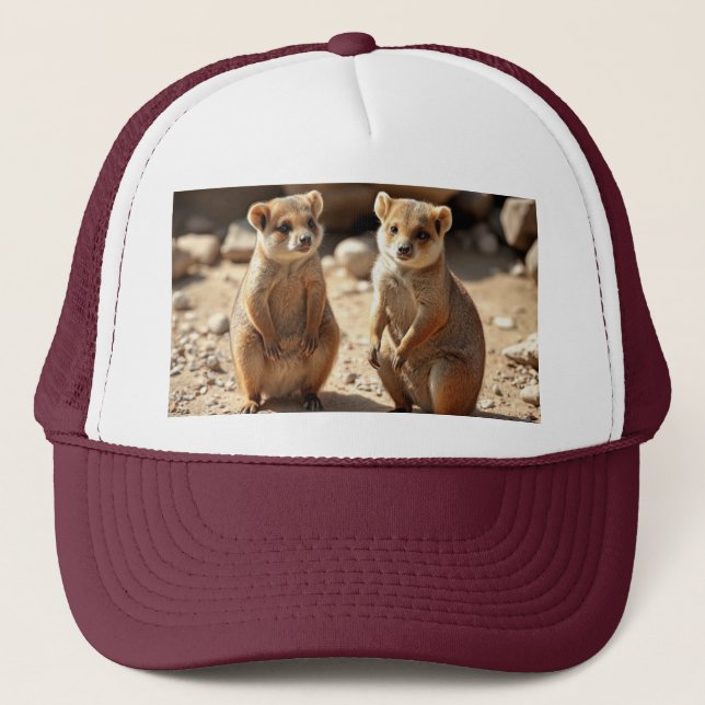 Gorra De Camionero "Doble cualidad: gemelos australianos de Quokka" (Anverso)