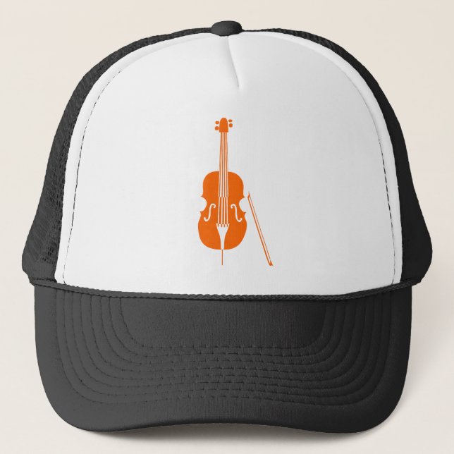 Gorra De Camionero Doble trasero - Naranja (Anverso)