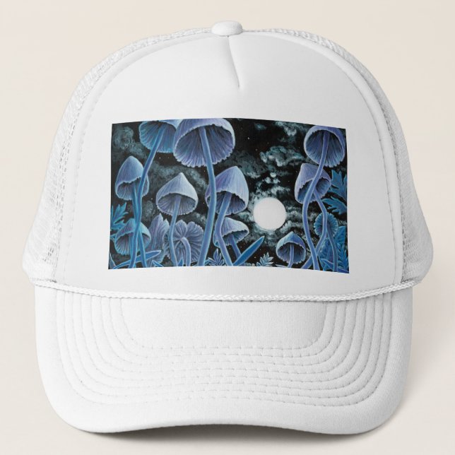 Gorra De Camionero Doce Setas Mágicas En Luna Llena (Anverso)