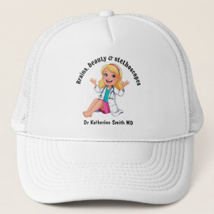 Gorra De Camionero DOCTOR Brains, beauty & stethoscopes GIRL