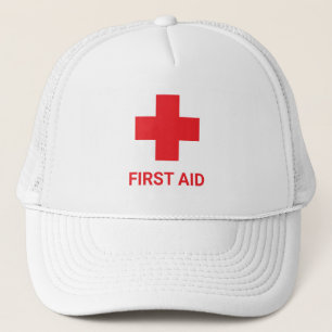 Gorra De Camionero Doctor MEDICINA & Primeros Auxilios, Cruz, Ambulan