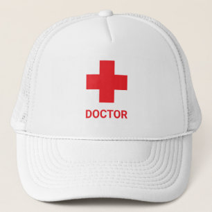 Gorra De Camionero Doctor MEDICINA & Primeros Auxilios, Cruz, Ambulan