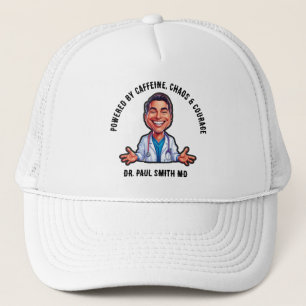 Gorra De Camionero DOCTOR Powered by caffeine, chaos & courage