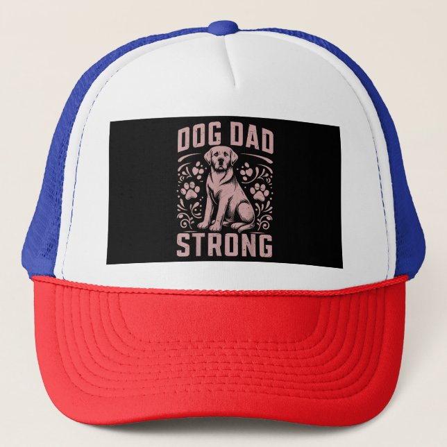 Gorra De Camionero Dog Dad Strong Dog Dad (Anverso)