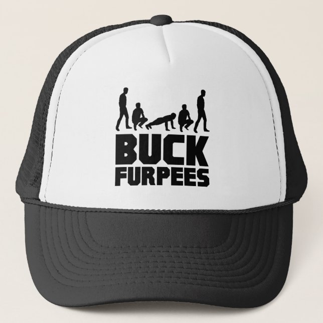 Gorra De Camionero Dólar Furpees -- Aptitud de Burpees (Anverso)