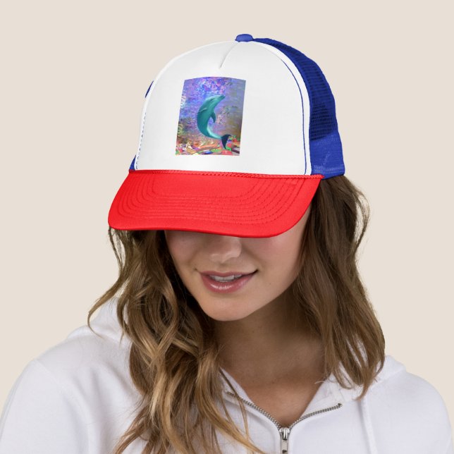 Gorra De Camionero Dolphin Sunlight Trucker Hat (In situ)