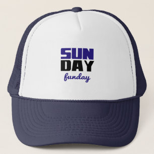 Gorra De Camionero Domingo Divertido (azul)