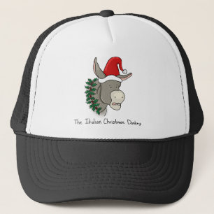 Gorra De Camionero Dominick el burro italiano del navidad