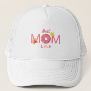 Gorra De Camionero Dona Floral Mejor Mamá del Mundo