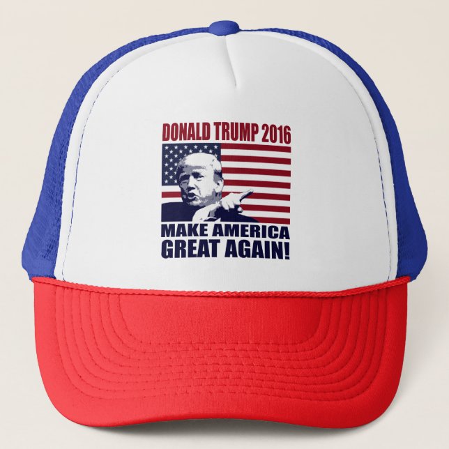 Gorra De Camionero Donald Trump 2016 para presidente Hat (Anverso)