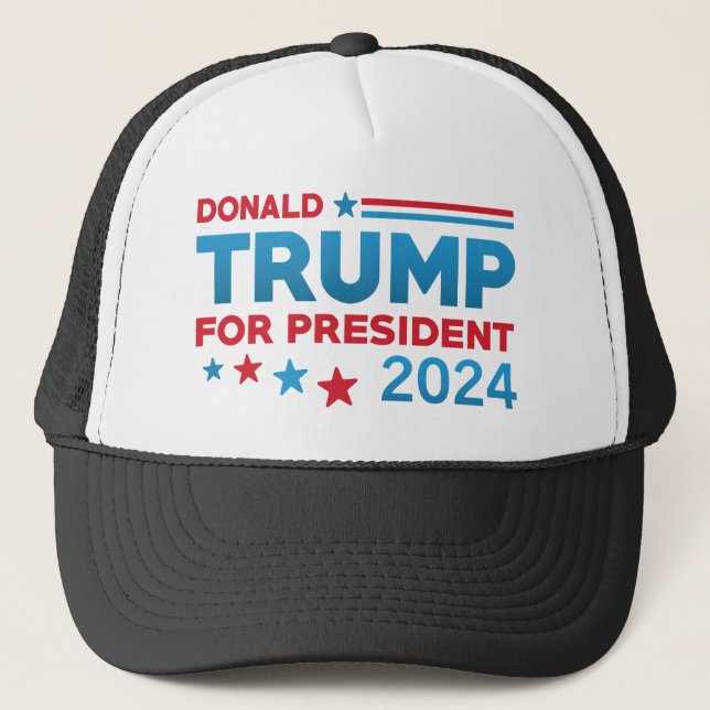 Gorra De Camionero Donald Trump 2024 (Anverso)