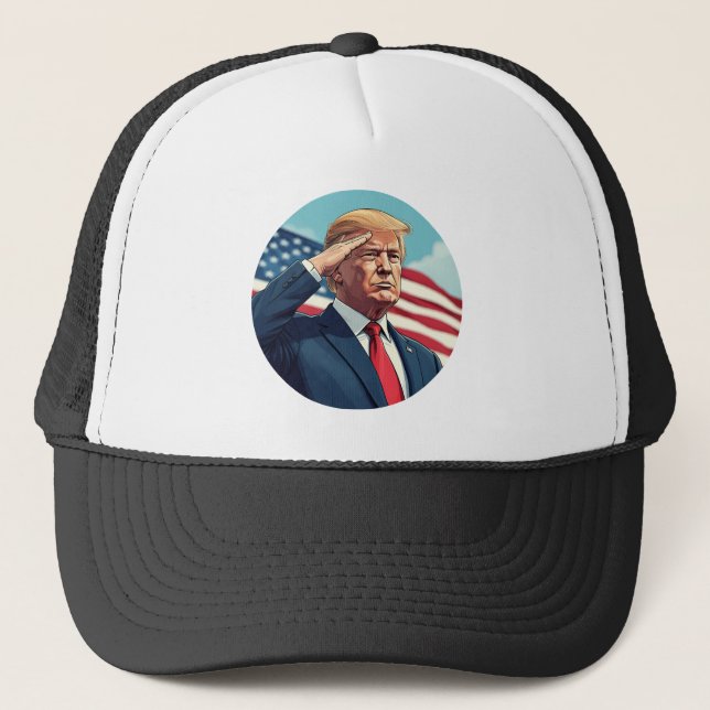 Gorra De Camionero Donald Trump 2024 (Anverso)
