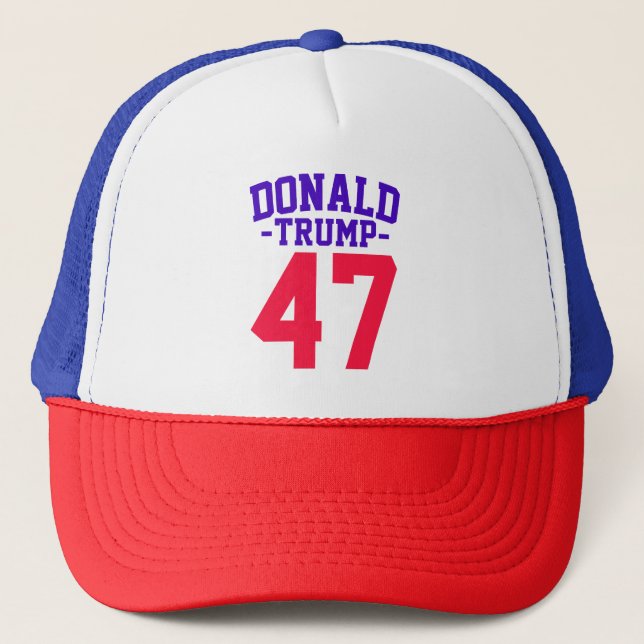 Gorra De Camionero Donald Trump 47 elecciones presidenciales 2024 (Anverso)