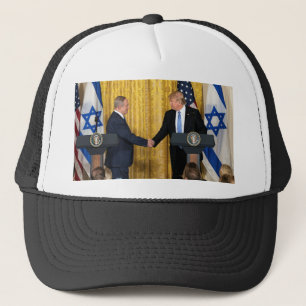 Gorra De Camionero Donald Trump en Israel con Bibi Netanyahu
