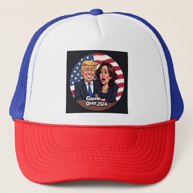Gorra De Camionero Donald Trump Kamala harris (Anverso)