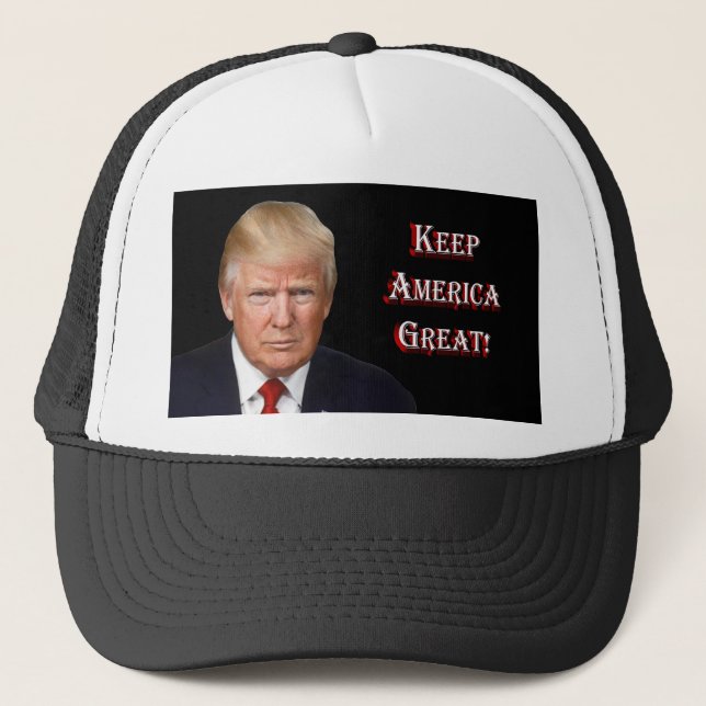 Gorra De Camionero Donald Trump - Mantener a Estados Unidos grande (Anverso)