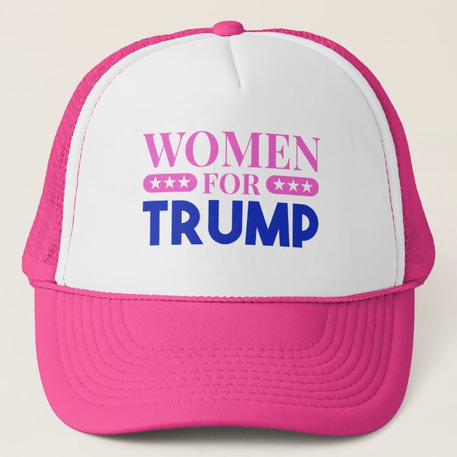 Gorra De Camionero Donald Trump - Mujeres por Trump (Anverso)