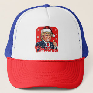 Gorra De Camionero Donald Trump Navidades Santa Claus Art