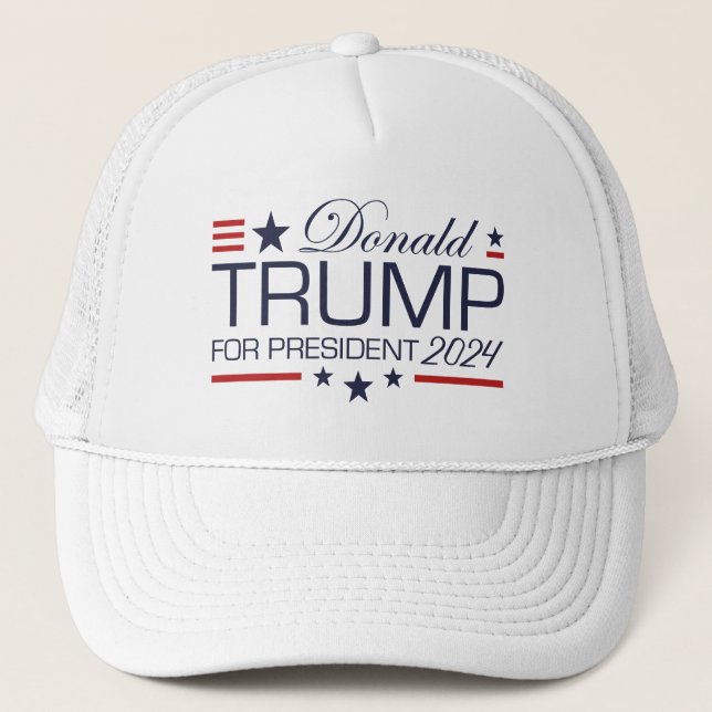 Gorra De Camionero Donald Trump para presidente 2024 (Anverso)