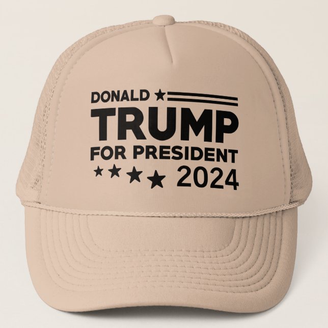 Gorra De Camionero Donald Trump para presidente 2024 (Anverso)