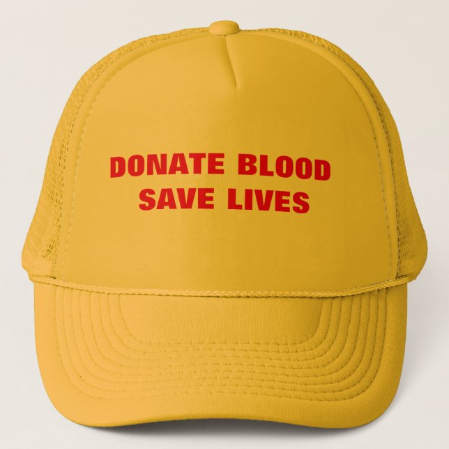 Gorra De Camionero Donar sangre y salvar vidas (Anverso)