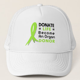 Gorra De Camionero Donar Vida La Donación de Órganos Salva Vidas, Tra