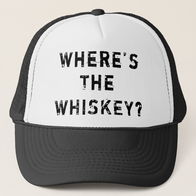 Gorra De Camionero Donde está el whisky (Anverso)