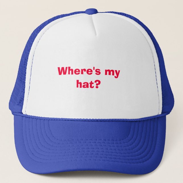 Gorra De Camionero ¿Dónde está mi gorra? (Anverso)