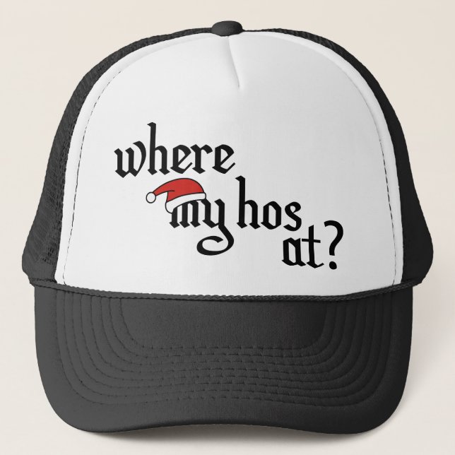 Gorra De Camionero ¿Dónde Está Mi Hos? (Anverso)