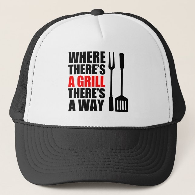 Gorra De Camionero Donde hay un asador (Anverso)