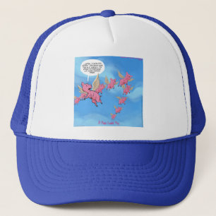 Gorra De Camionero Donde los cerdos vuelan divertido cartoon vegano