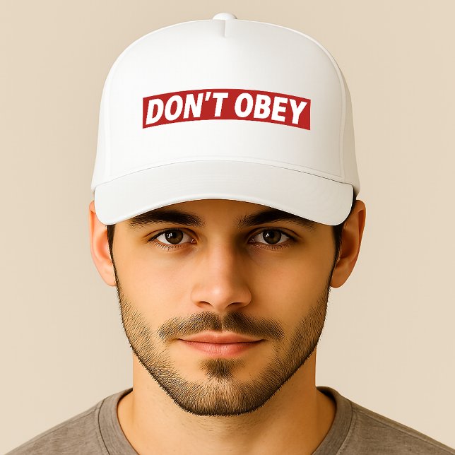 Gorra De Camionero Don't Obey Portland Frog Protest (Subido por el creador)