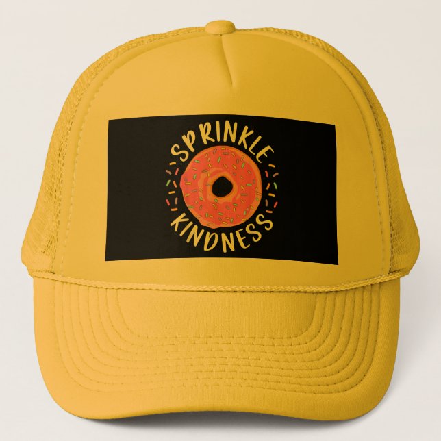 Gorra De Camionero Donut Sprinkle Kindness Chicas graciosas (Anverso)