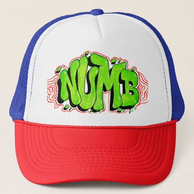 Gorra De Camionero Dope Cap Neon Graffiti (Anverso)
