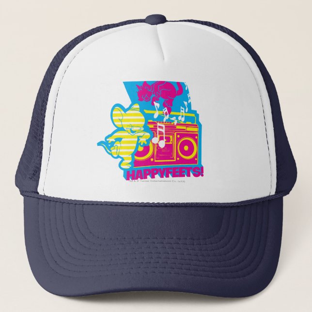 Gorra De Camionero Dope gana los pies felices (Anverso)